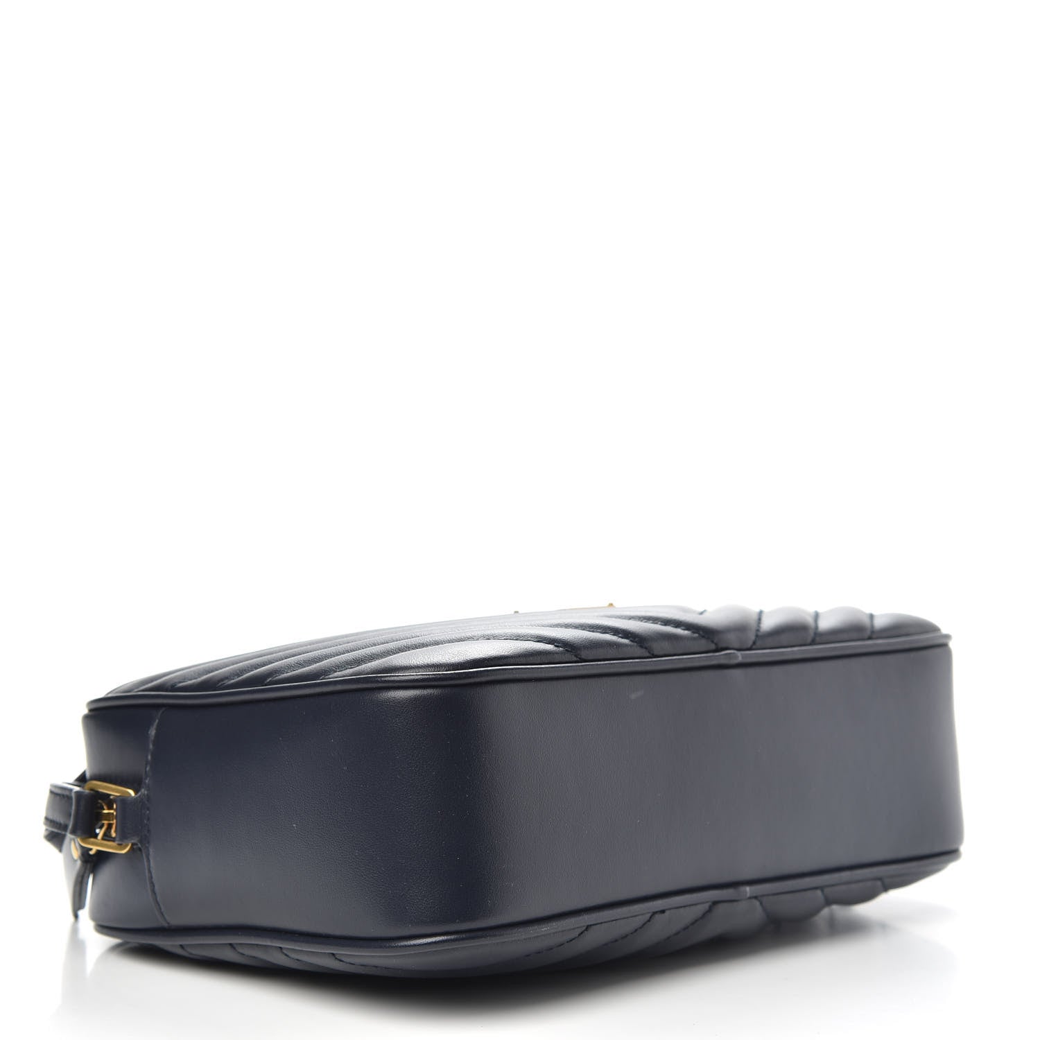 Saint Laurent Calfskin Matelasse Monogram Lou Camera Bag Navy 4 of 9