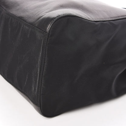 Prada Nappa Tessuto Nylon Chain Bag Black 9 of 10