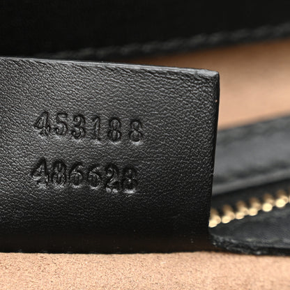 Gucci GG Supreme Monogram Calfskin Small Padlock Top Handle Bag Beige Black Cuir 7 of 15