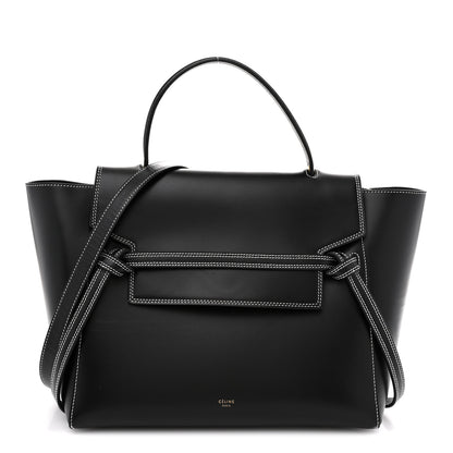Celine Smooth Calfskin Double Stitching Mini Belt Bag Black 1 of 12
