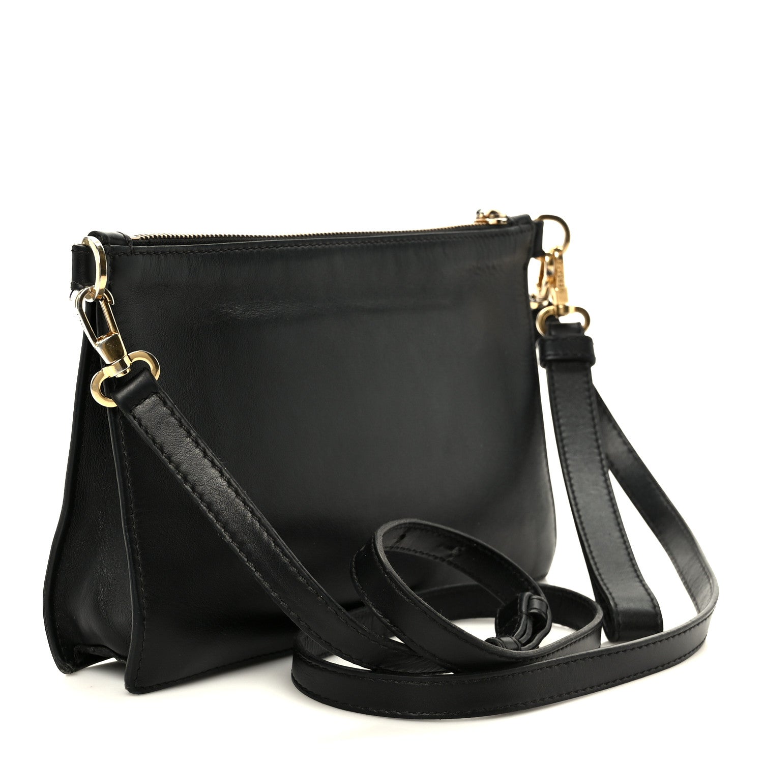 Versace Calfskin 90s Logo Pouch Black 3 of 10