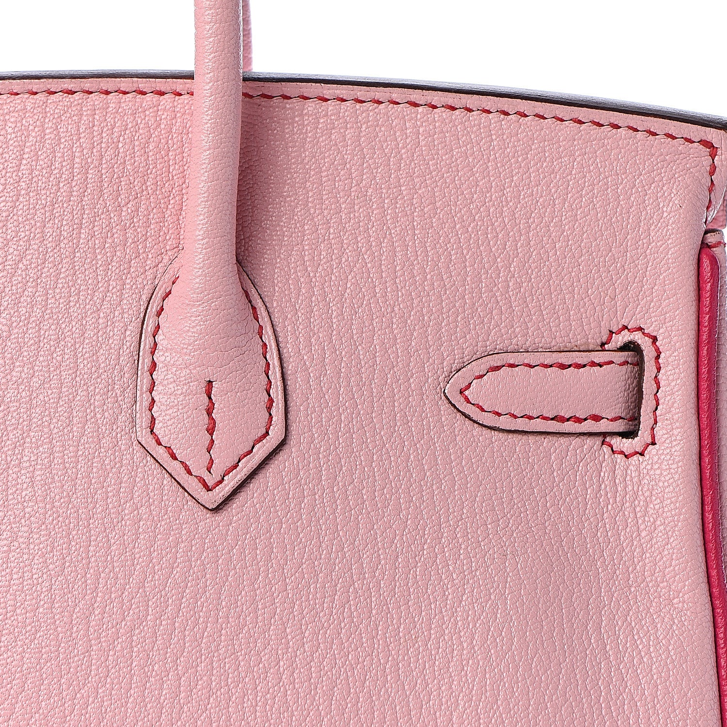 Hermes Chevre Mysore Horseshoe Birkin 25 Rose Sakura Rose Tyrien 23 of 35