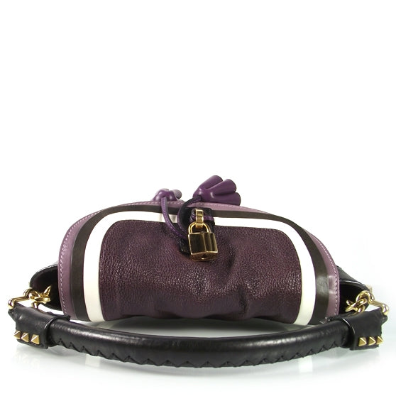 Leather Quilted Grainne Abby Purple
