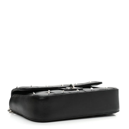 Miu Miu Pattina Nappa Crystal Studded Flap Bag Black 4 of 8