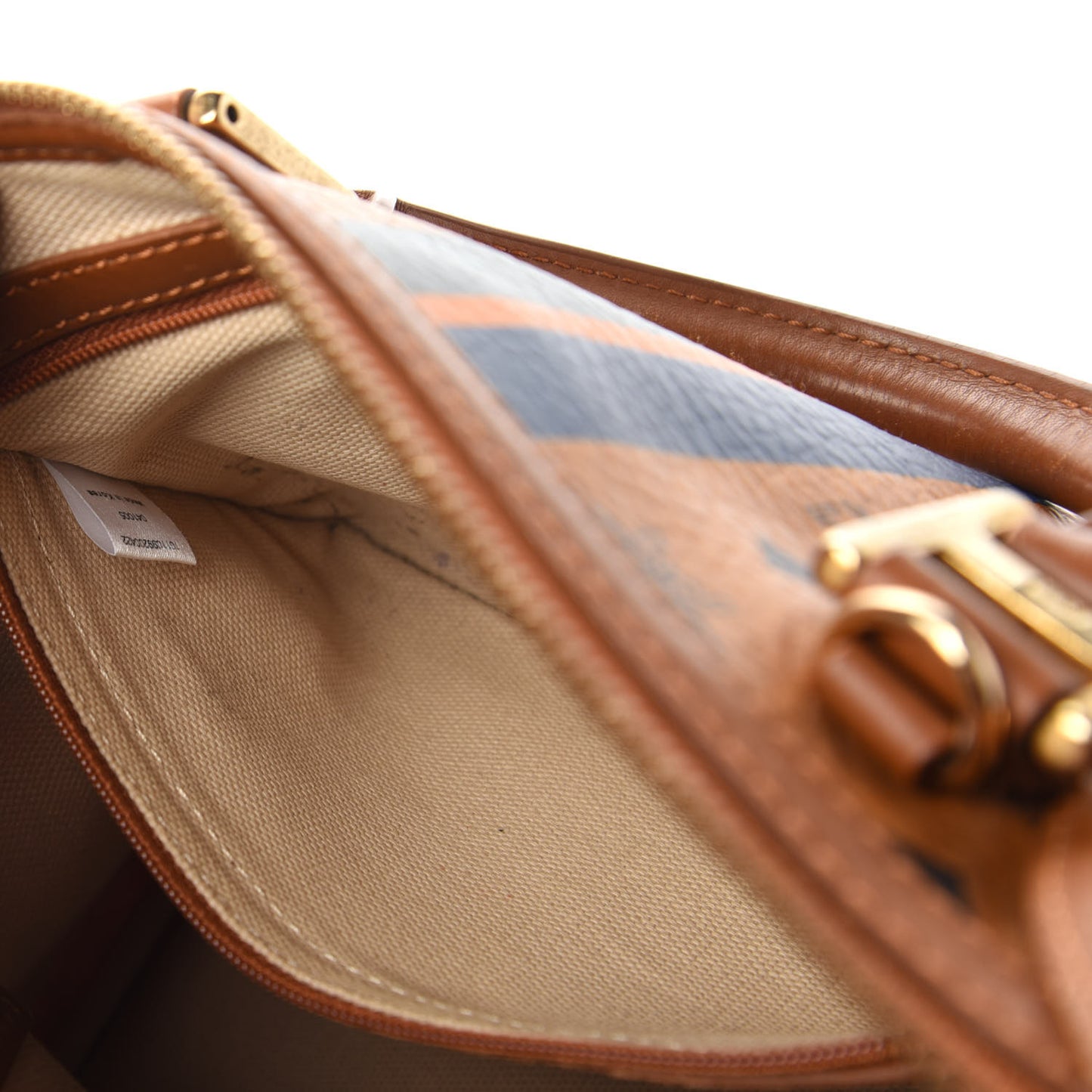 Visetos Dog Bone Boston Bag Cognac
