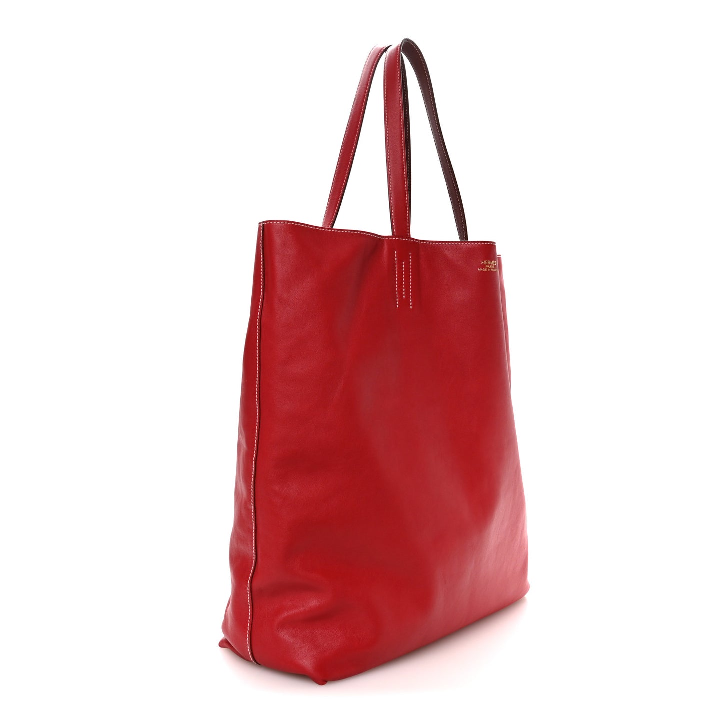 Veau Sikkim Double Sens 50 Maxi Tote Rubis Rose Jaipur