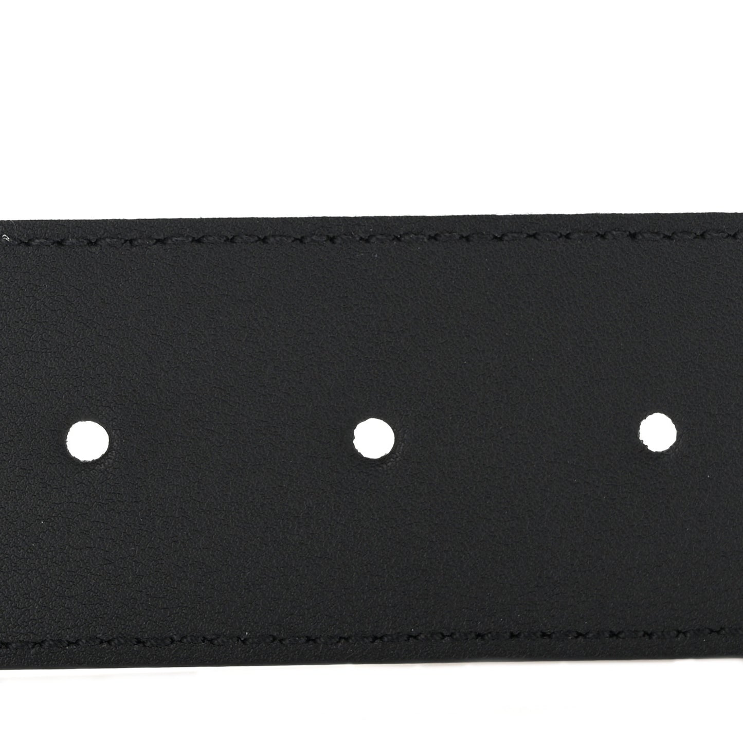 Moon Calfskin Pearl Double G 40mm Belt 90 36 Black Cream