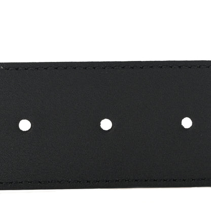 Gucci Moon Calfskin Pearl Double G 40mm Belt 90 36 Black Cream 4 of 6