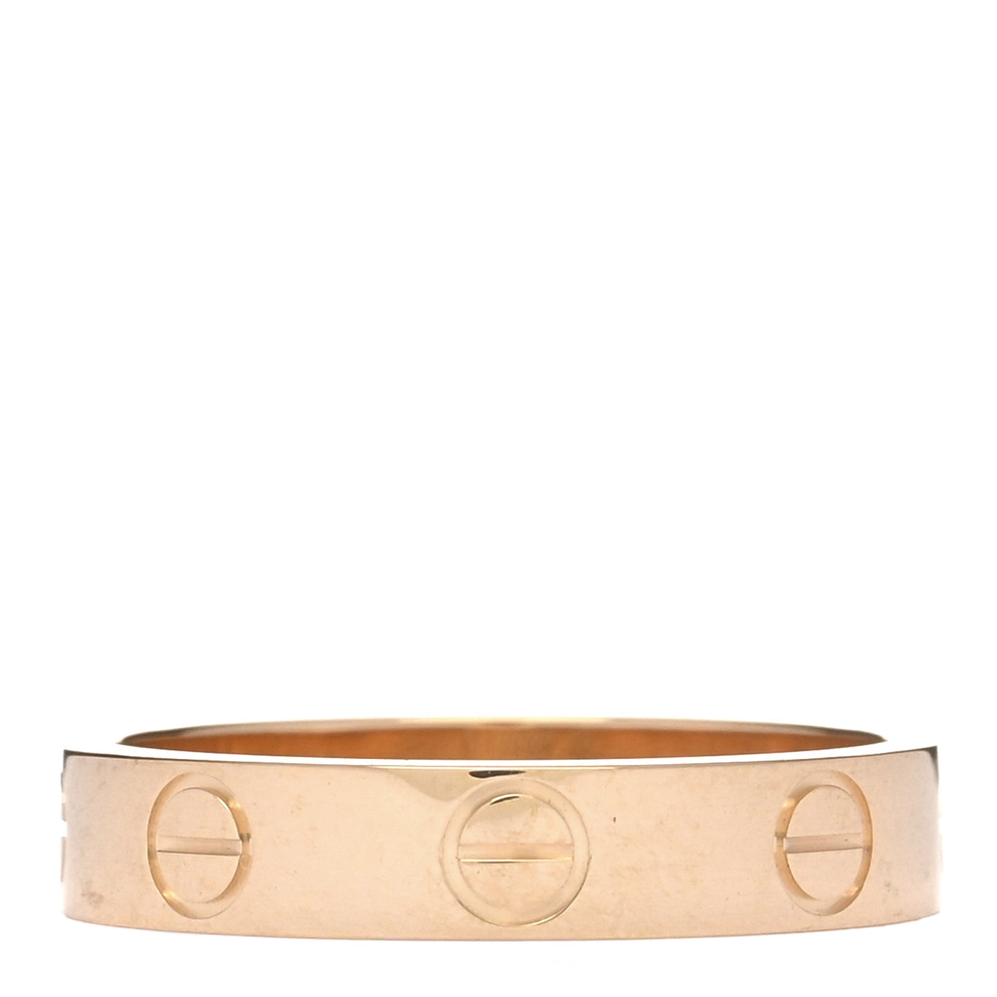 18K Yellow Gold 3.5mm LOVE Wedding Band Ring 49 4.75