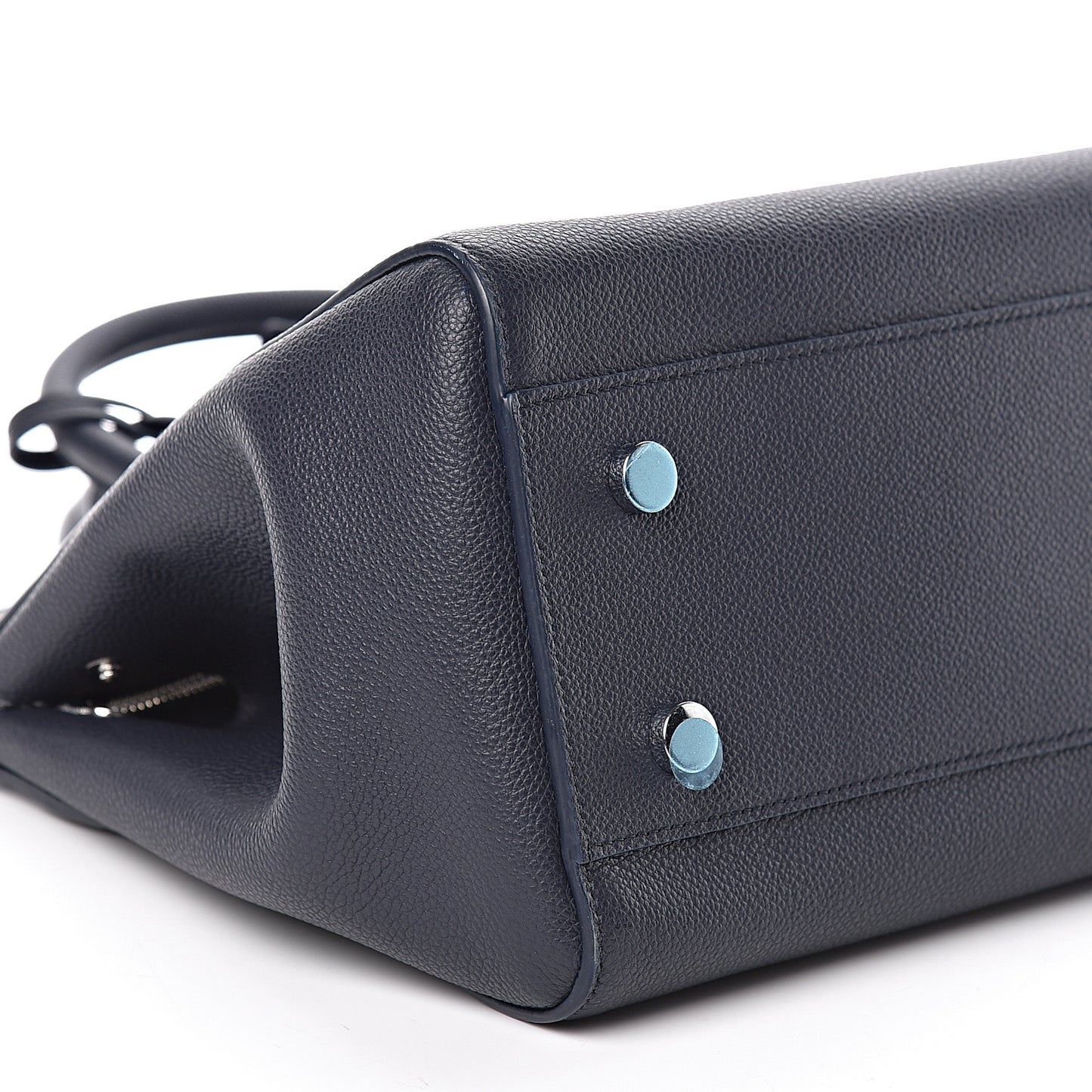 Calfskin Medium Rive Gauche Cabas Navy Blue