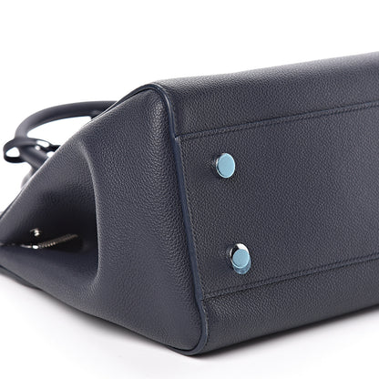 Saint Laurent Calfskin Medium Rive Gauche Cabas Navy Blue 8 of 9