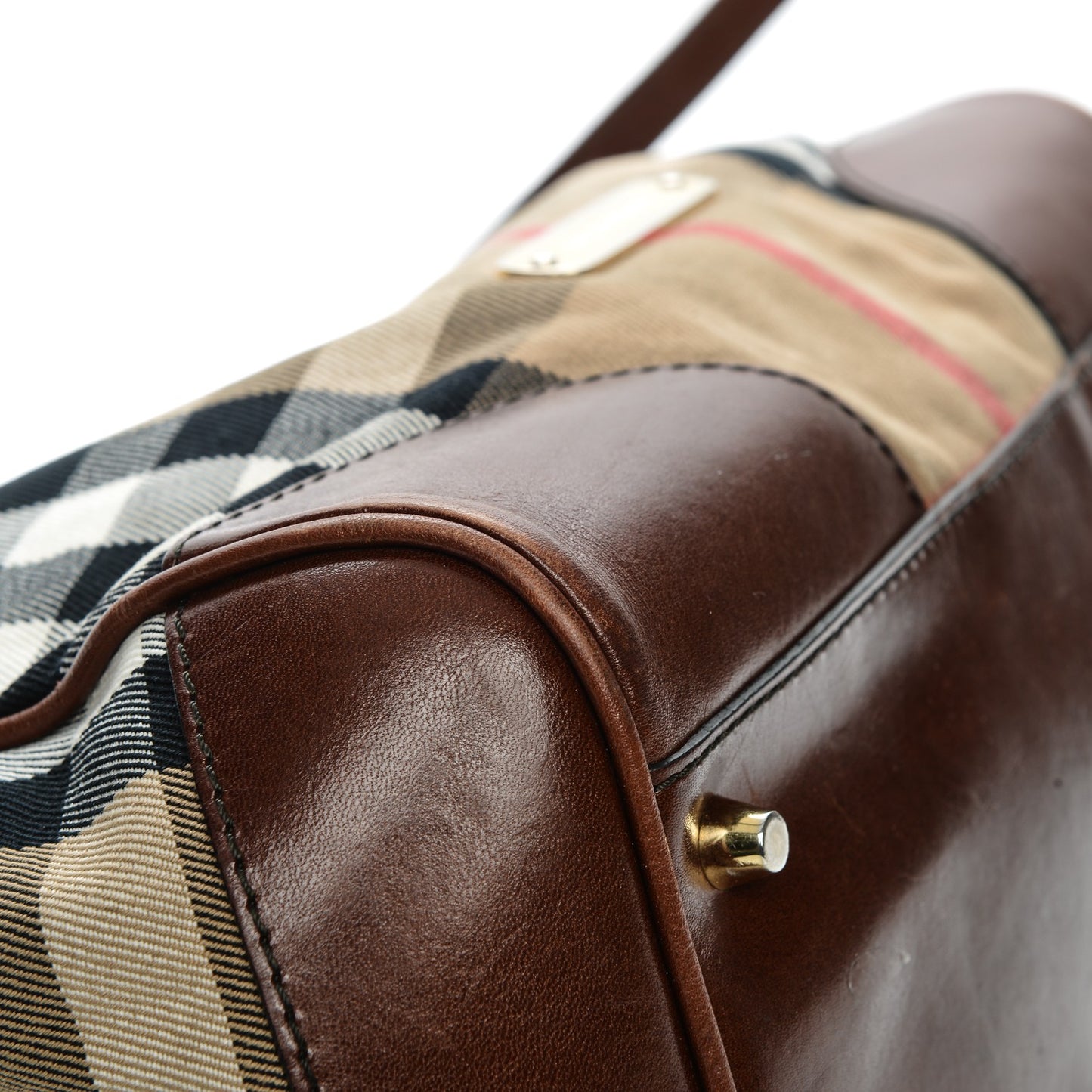 House Check Small Canterbury Tote Dark Tan