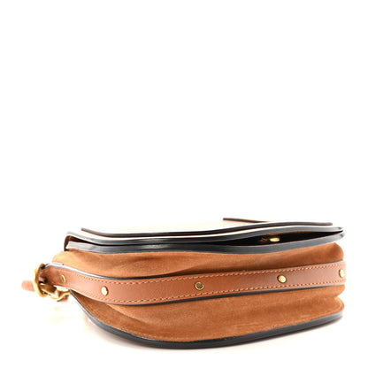 Chloe Calfskin Suede Small Nile Bracelet Bag Caramel 4 of 9