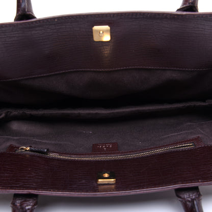 Gucci Monogram Horsebit Chain Shoulder Bag Brown 5 of 12