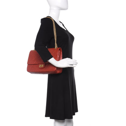 Chanel Aged Calfskin Quilted 2.55 Reissue 227 Flap Red 2 of 11