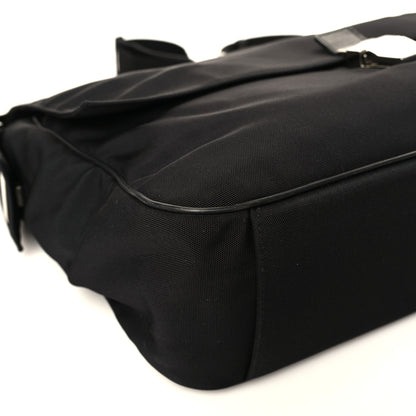Gucci Nylon Flap Messenger Bag Black 8 of 9