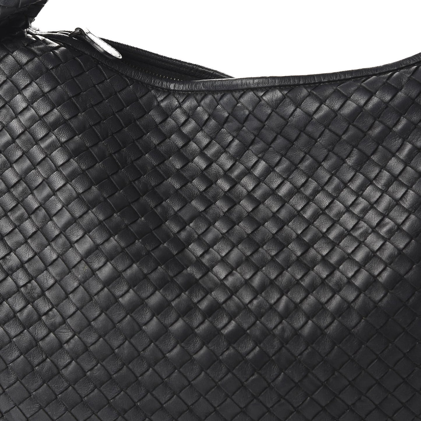 Nappa Intrecciato Medium Veneta Hobo Black