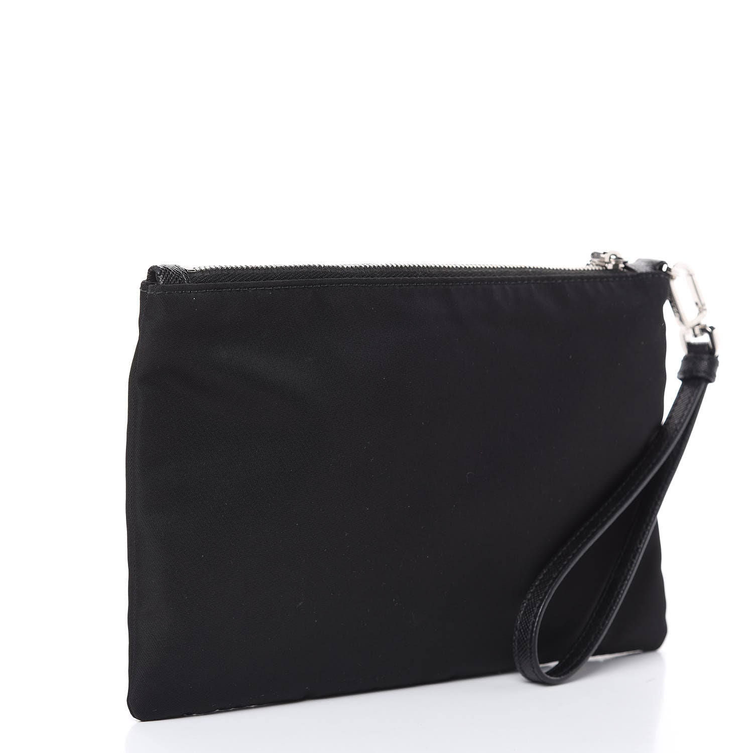 Prada Tessuto Nylon Saffiano Wristlet Black 3 of 7