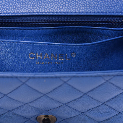 Chanel Caviar Quilted Mini Square Flap Blue 6 of 13