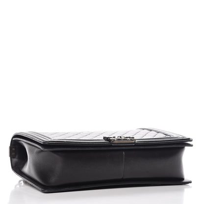 Chanel Lambskin Quilted Large Boy Flap Black 4 of 16