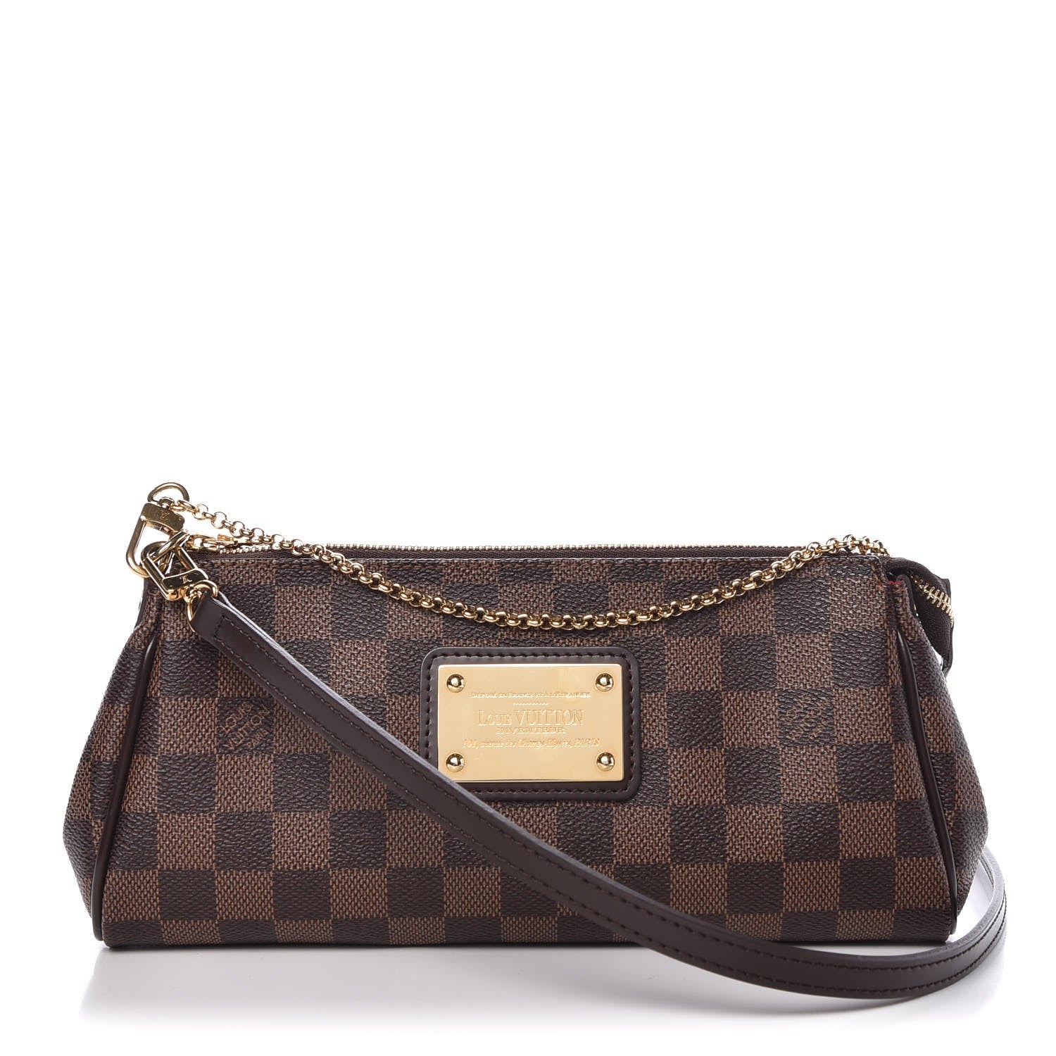 Louis Vuitton Damier Ebene Eva Clutch 1 of 8