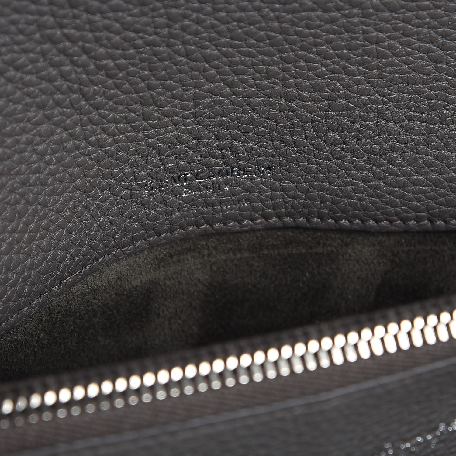 Saint Laurent Grained Calfskin Medium Supple Sac De Jour Kaki Militaire 9 of 11