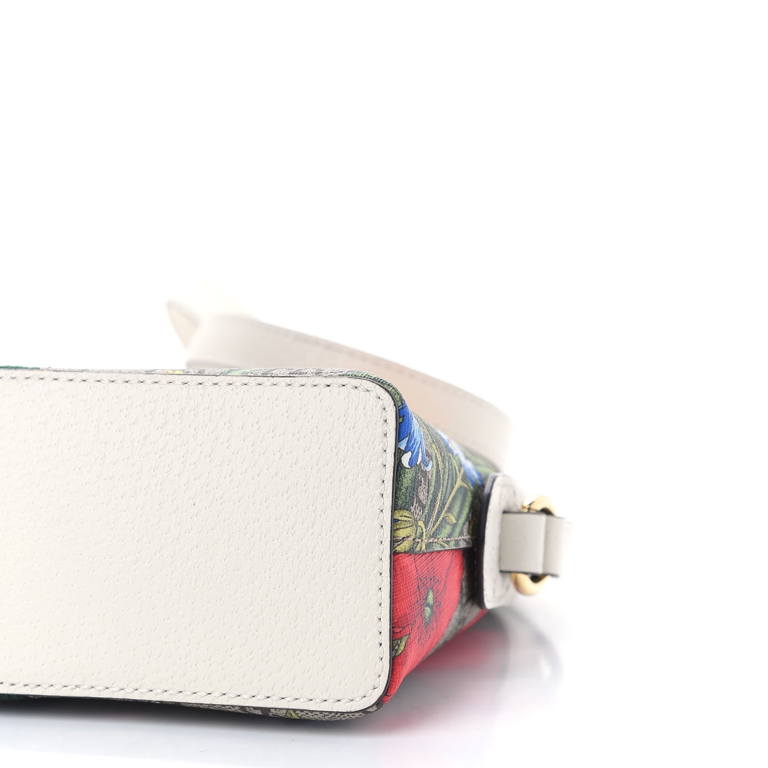 Gucci GG Supreme Monogram Flora Web GG Small Ophidia Dome Shoulder Bag White 9 of 9