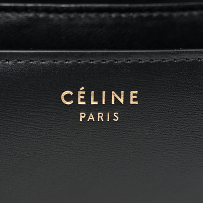 Celine Box Calfskin Medium Classic Box Flap Bag Black 6 of 10