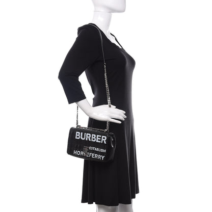 Burberry Patent Quilted Horseferry Print Small Lola Bag Black 2 of 10