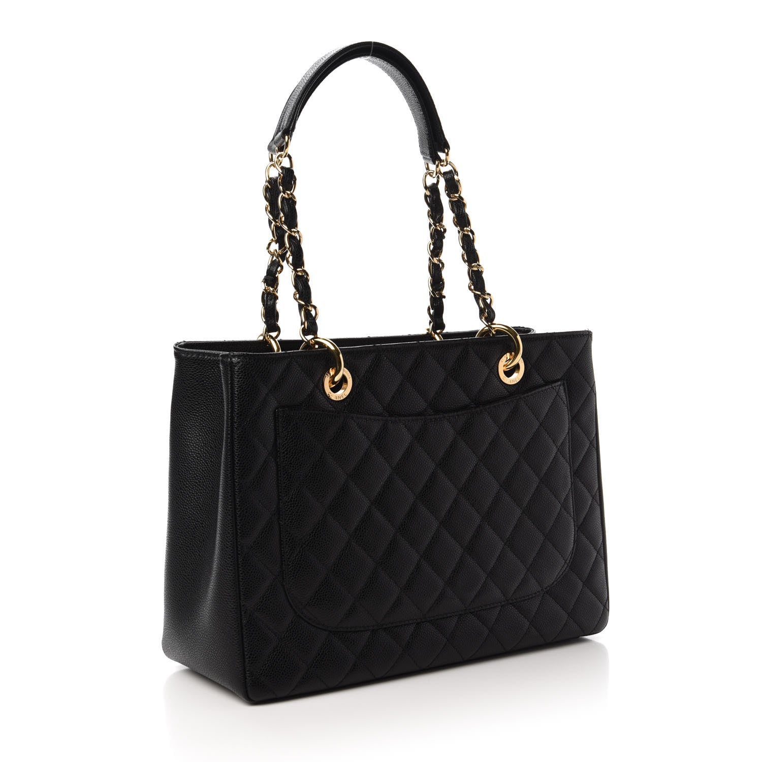 Chanel Caviar Quilted Grand Shopping Tote GST Black 3 of 11
