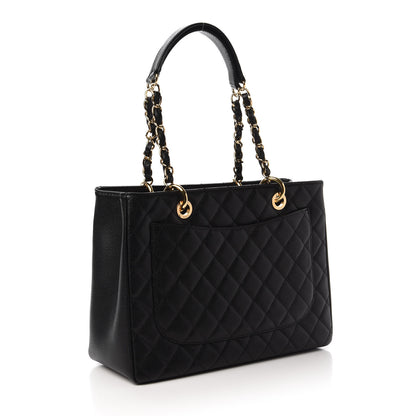 Chanel Caviar Quilted Grand Shopping Tote GST Black 3 of 11