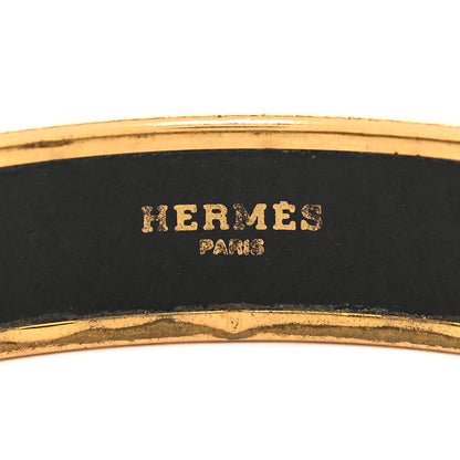 Hermes Enamel Printed Wide Moon Stars Bracelet 70 4 of 7