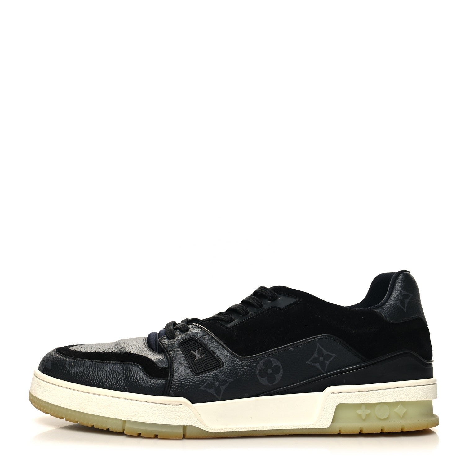 Louis Vuitton Monogram Eclipse LV Trainer Sneaker 10 Black 1 of 8