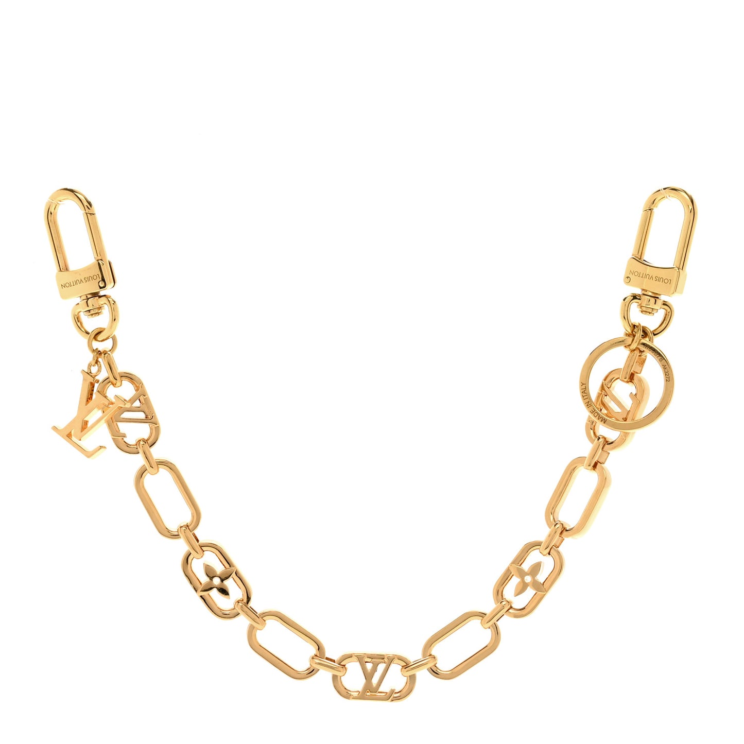 Metal My LV Chain Bag Charm Gold