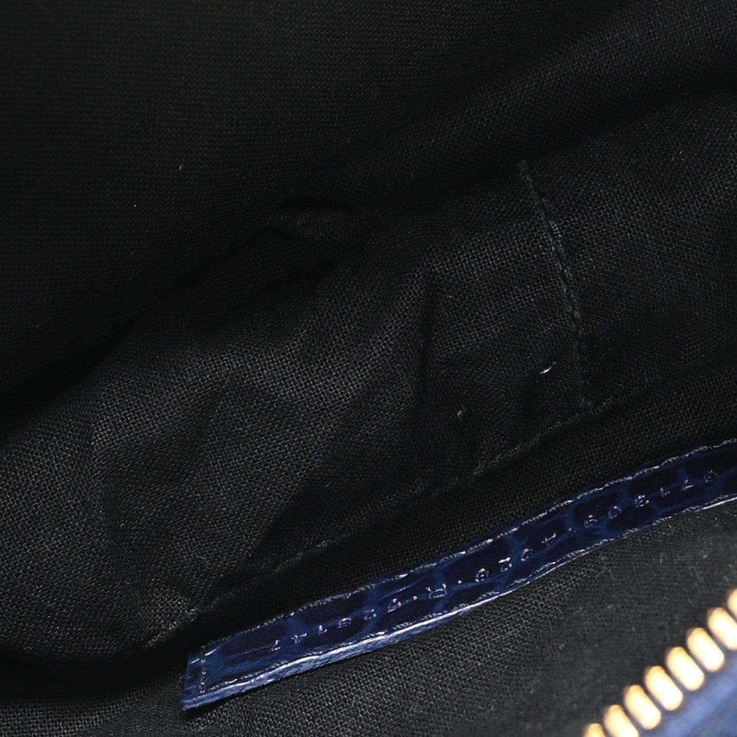 Balenciaga Extra Supple Calfskin Crocodile Embossed Le Cagole Shoulder Bag XS Indigo 6 of 11