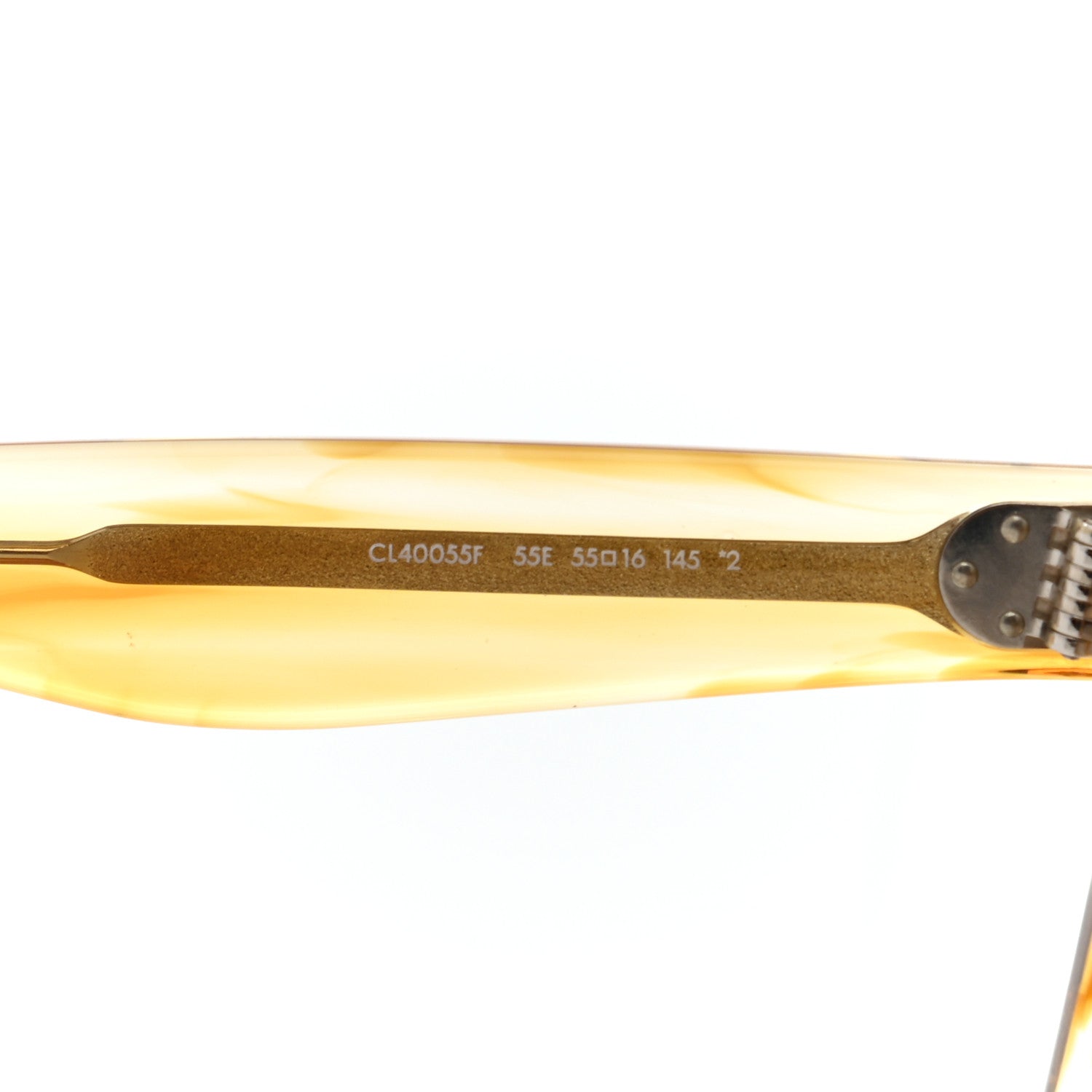 Celine Oversized Square Sunglasses CL40055F Yellow 5 of 8