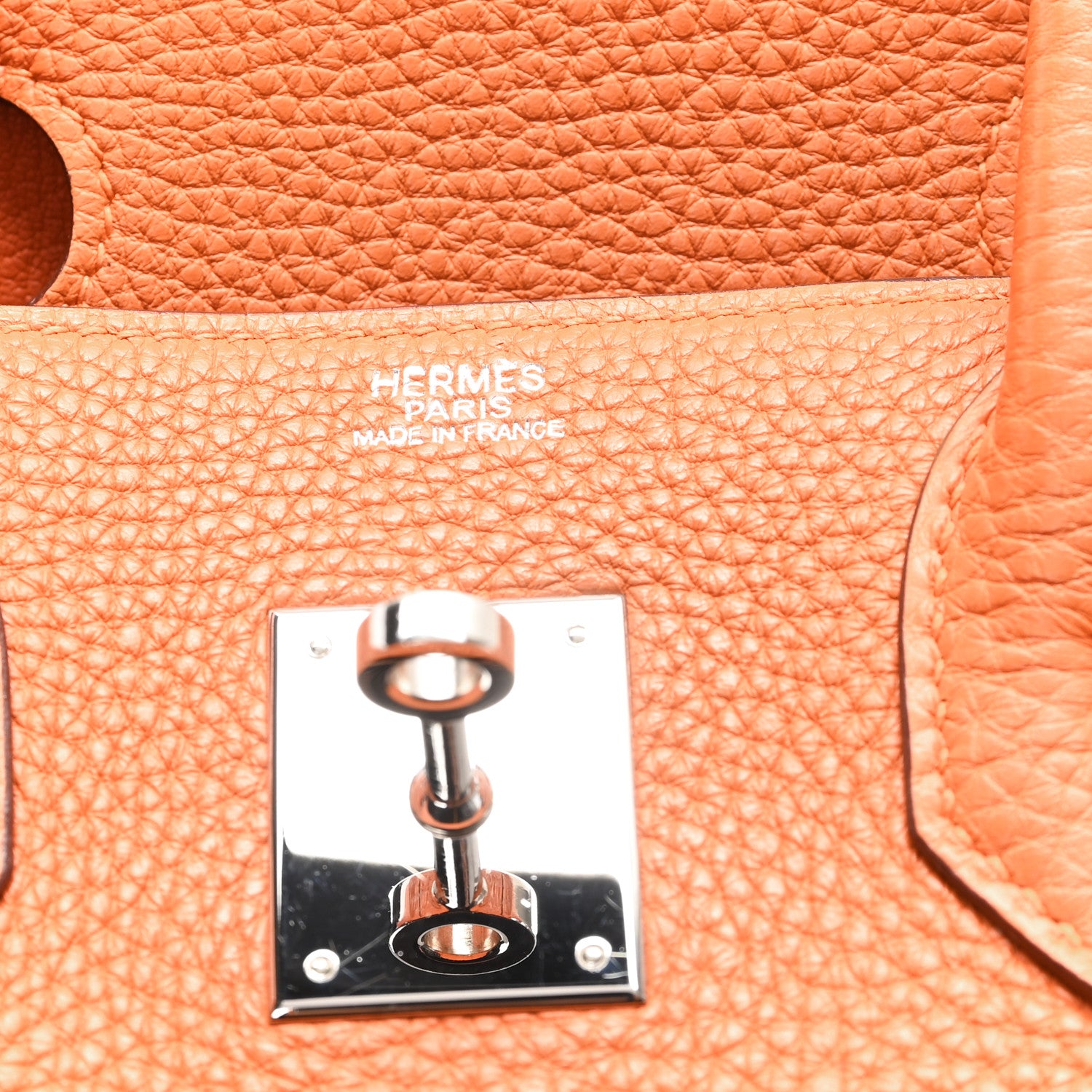 Hermes Taurillon Clemence Birkin 30 Orange 6 of 12
