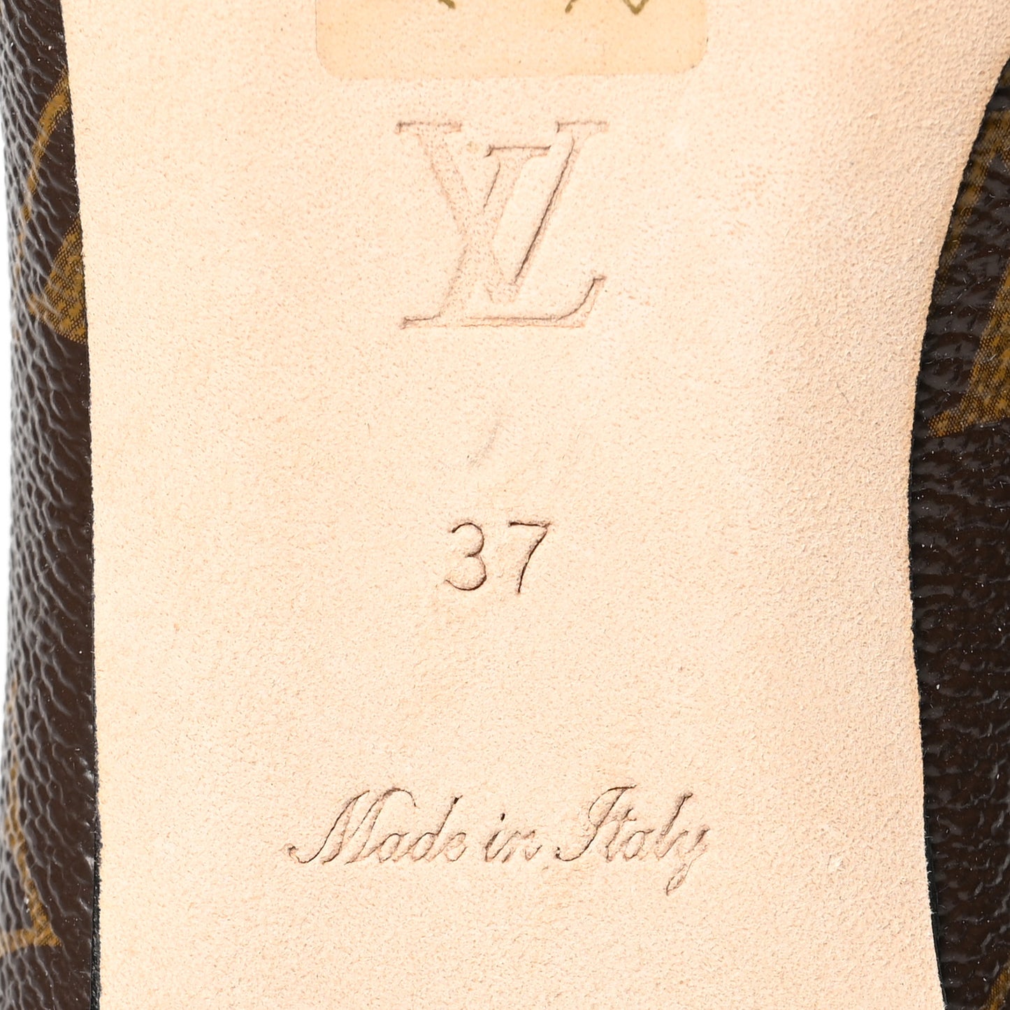 Monogram Lambskin Patent Joy Ballerina Flats 37 Black