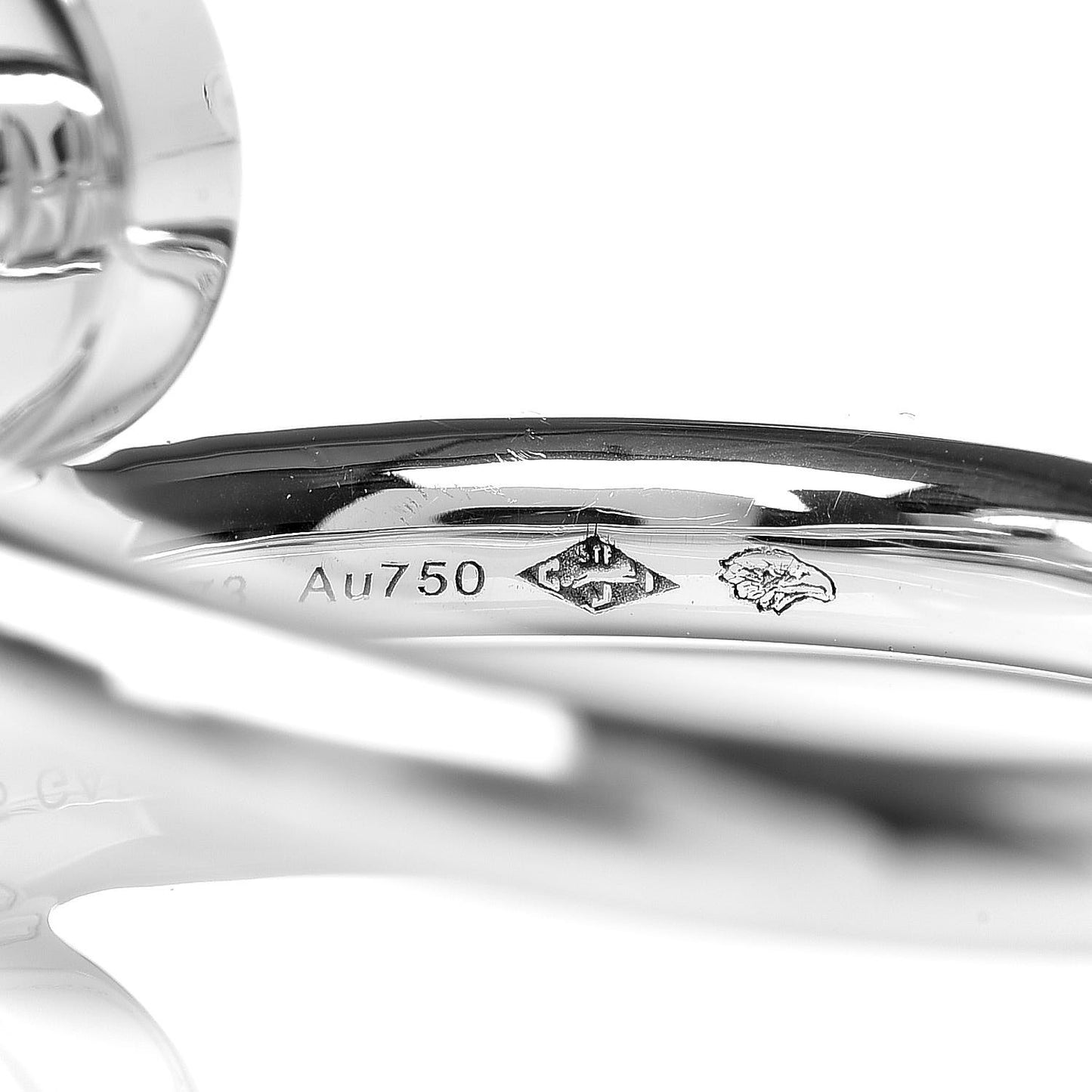 18K White Gold Juste Un Clou Ring 55 7.25