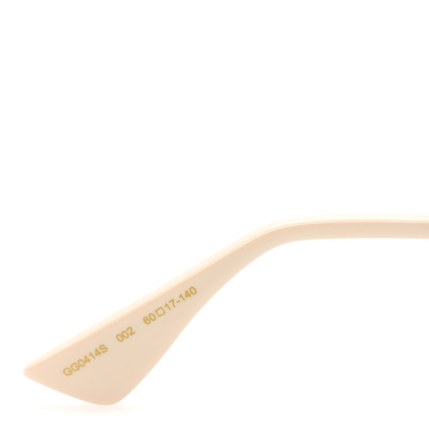 Metal Rectangular Guccify Frame Sunglasses GG0414S Gold