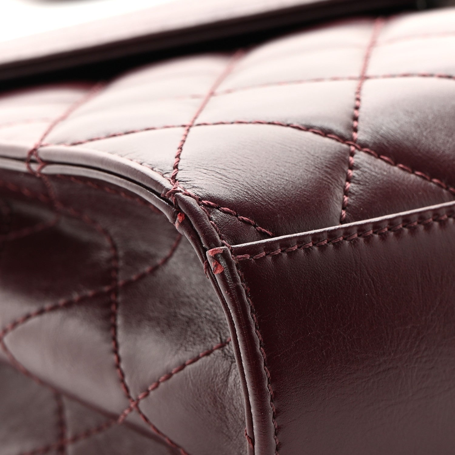 Chanel Calfskin Quilted Mad About Quilting Medium Flap Burgundy 9 of 13