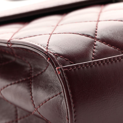 Chanel Calfskin Quilted Mad About Quilting Medium Flap Burgundy 9 of 13