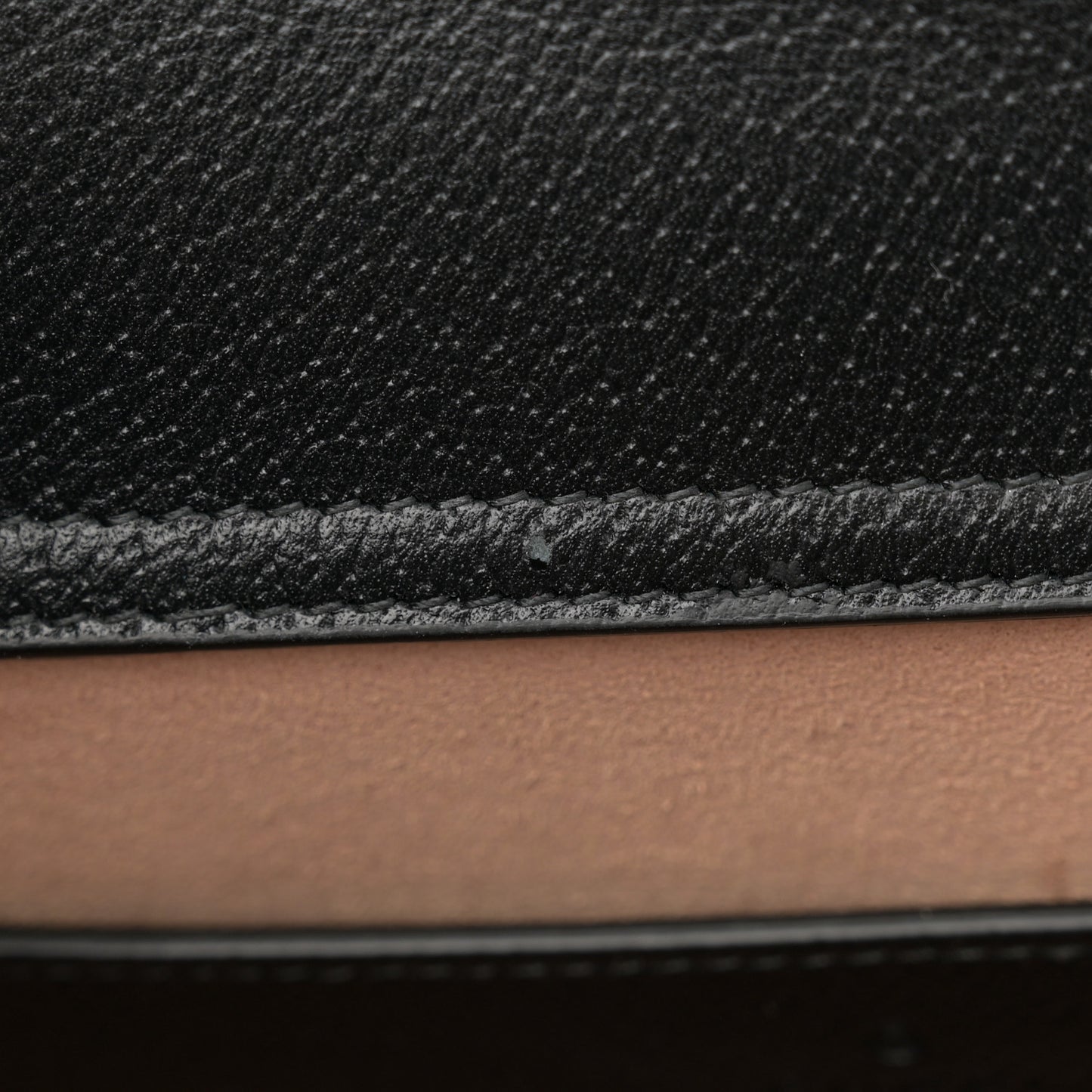 Textured Dollar Calfskin Web Mini Diana Tote Bag Black Dusty Grey