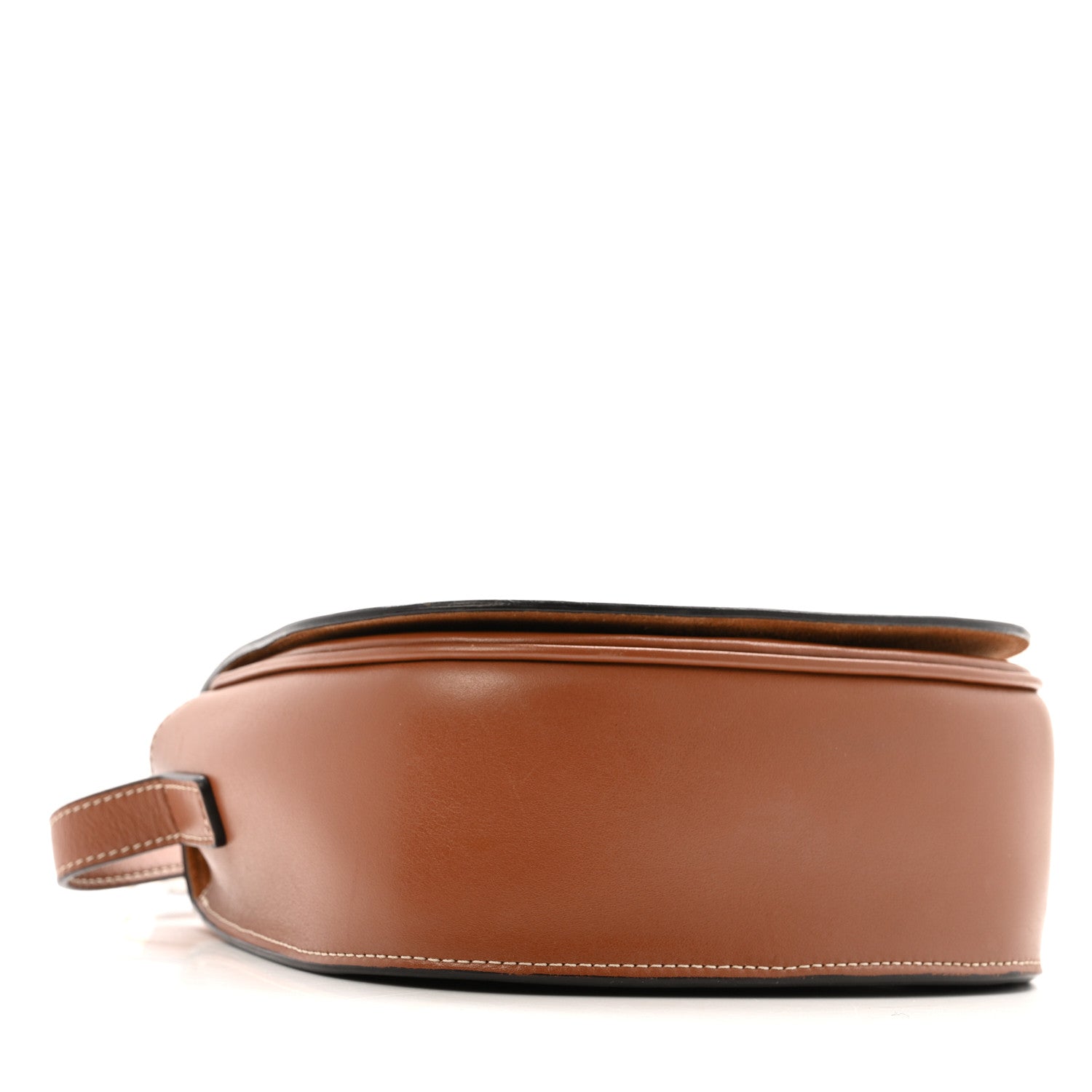 Celine Smooth Calfskin Cuir Triomphe Folco Crossbody Bag Tan 4 of 13