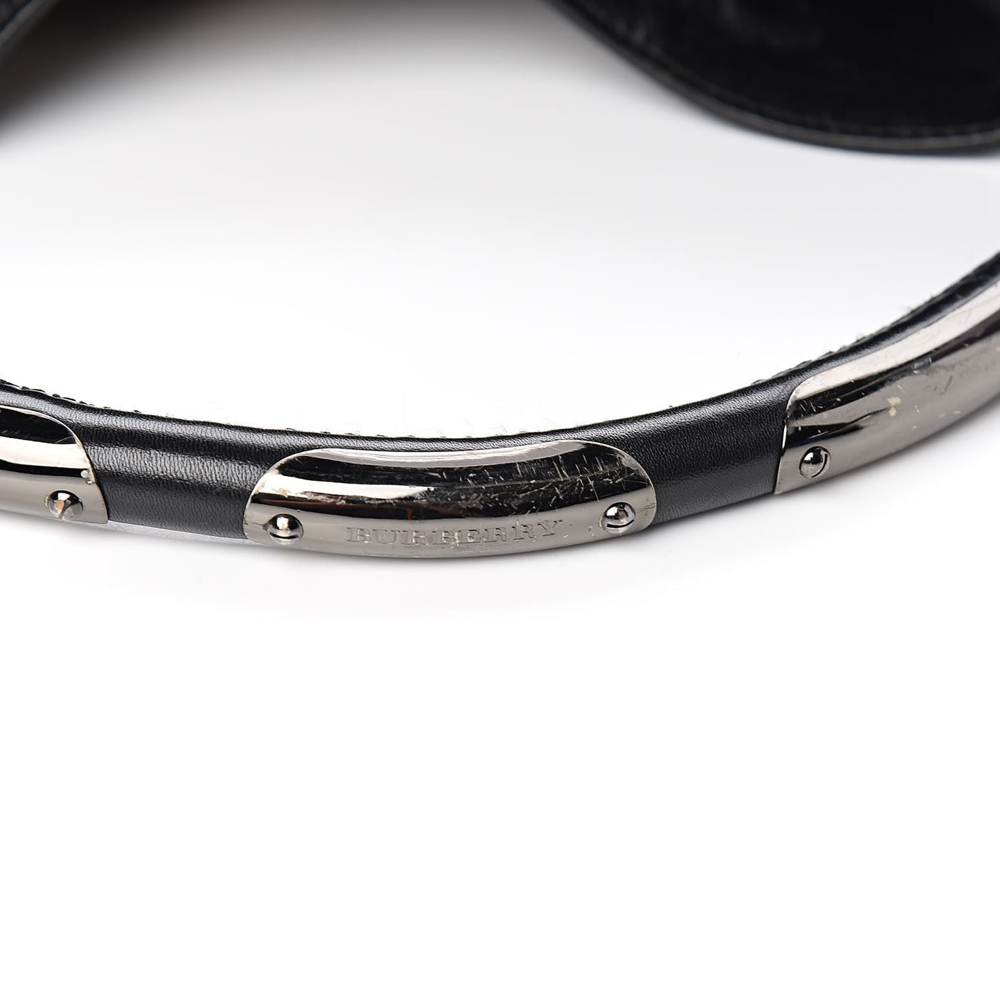 Nylon Beat Check Studded Hobo Black