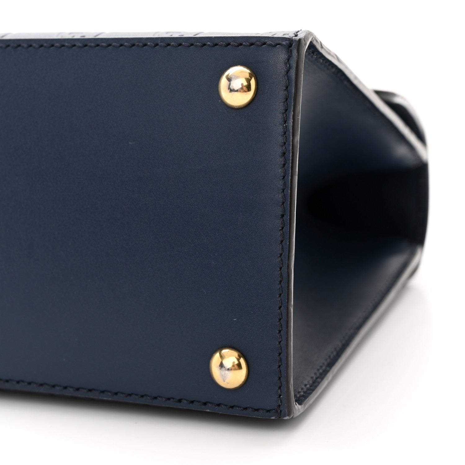 Gucci Guccissima Signature Small Padlock Top Handle Bag Blue Agata 10 of 19