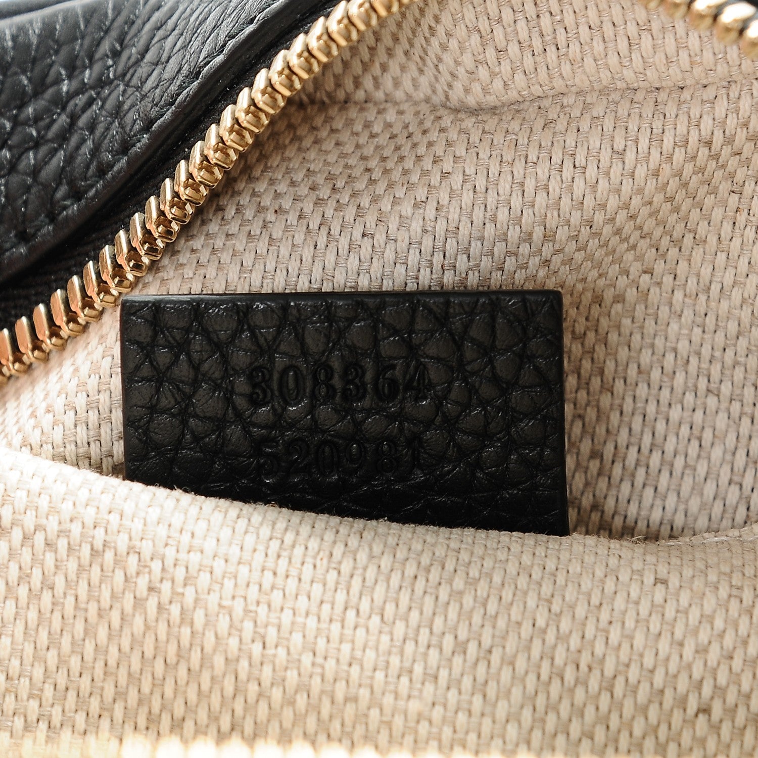Gucci Pebbled Calfskin Small Soho Disco Bag Black 7 of 7