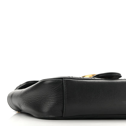 Gucci Calfskin Matelasse Mini GG Marmont Shoulder Bag Black 10 of 11