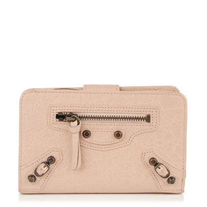 Balenciaga Agneau Classic Hardware Continental Zip Around Wallet Rose Aubepine 1 of 8