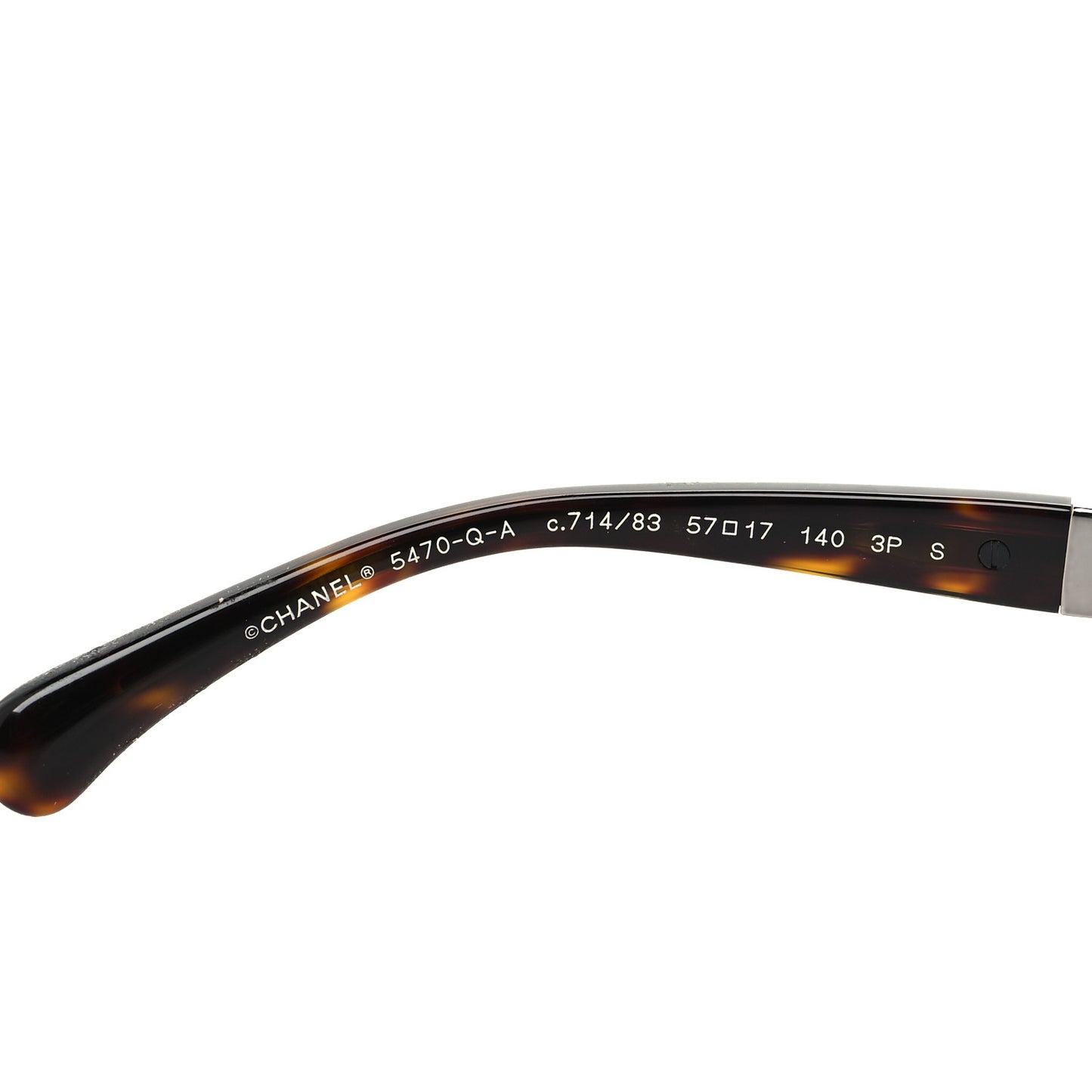 Acetate Chain Sunglasses 5470-Q-A Dark Havana